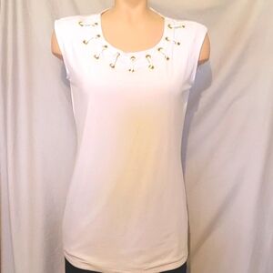 INC grommet neckline tank top, NEW